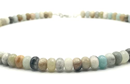 Collier ras du cou en amazonite, le cadeau idéal pour femme - 5