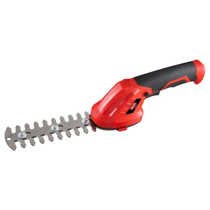 Valex Forbici a batteria per erba e siepi Rosso/Nero 7,2V leggere