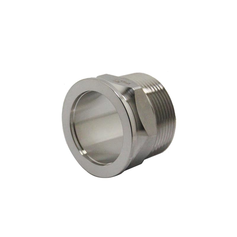 Image of SS304 KF40 NPT Male Adaptor thread 1.5 inch NW40 KF Male coupling ISO-KF40 X NPT 1.5 inch