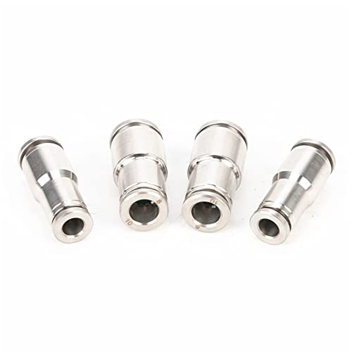 Conector recto rápido neumático de acero 304 con unión reductora para mangueras 5