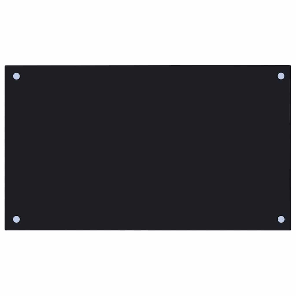 Generisch Küchenrückwände 2 STK. Schwarz 70x40 cm Hartglas,Heim & Garten,Küche & Esszimmer,Küchenhelfer & -utensilien-3315795
