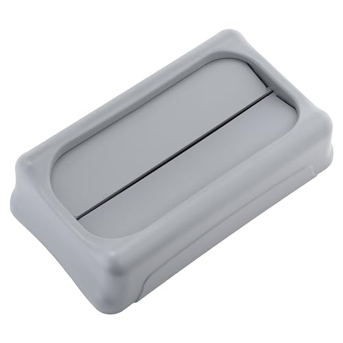 Image of Rubbermaid Commercial Products SLIM JIM Swing Lid for Use with 16 /23 GAL Vented Slim Jim Containers, for Kitchens /Classrooms /Offices /Back of House, Black