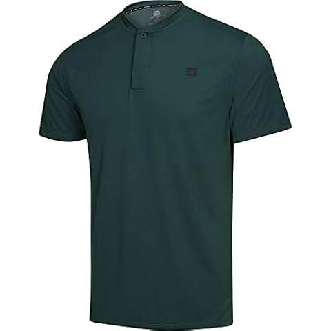 Three Sixty Six Quick Dry Collarless Golf Shirts for Men Cover