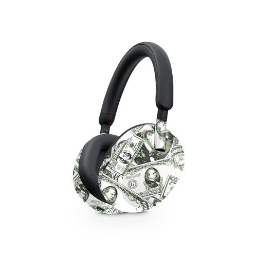 Image of MightySkins Glossy Glitter Skin Compatible with Sony WH-1000XM5 Headphones - Phat Cash | Protective, Durable High-Gloss Glitter Finish | Easy to Apply, Remove, and Change Styles