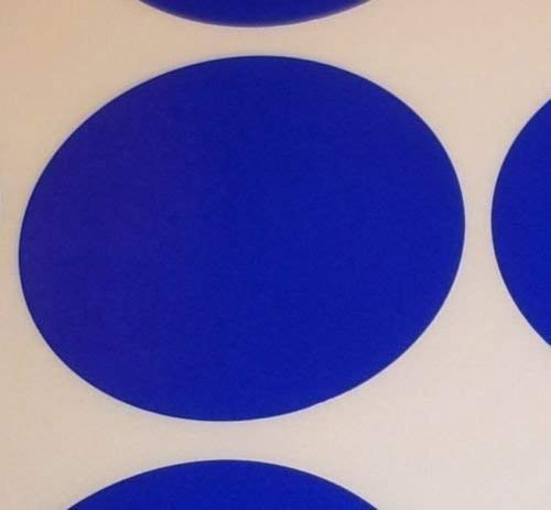 Audioprint Ltd. Pack of 100 Large 63mm Round/Circular Colour Code Dots Blank Price Stickers Sticky Labels - Choose Your Colour/s (Dark Blue)