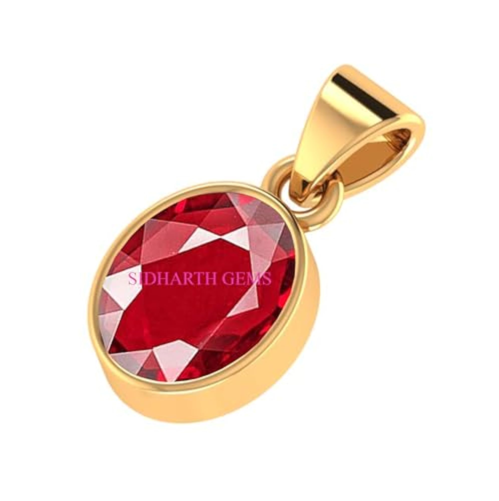7.00 Ratti Natural Ruby Gold Plated Pendant