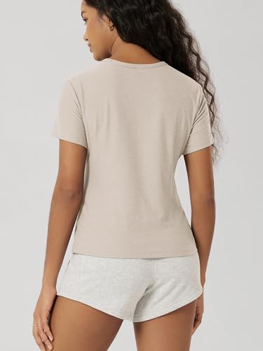 Image of ODODOS Women's Short Sleeve Performance T-Shirts - Ultra Soft odSTRATUM Tech Crew Neck Tee UPF 50+ Essential Top