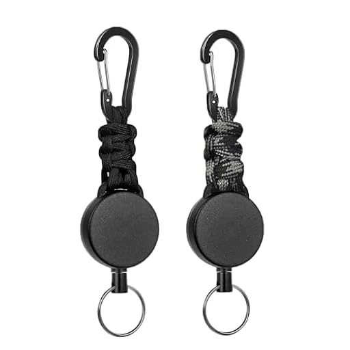 Fhlbestyu 2/4 PCS llaveros Extensibles Retráctil, Cordón Extensible JoJo con cuerda de acero extensible de 60 cm, Llavero Retráctil, Mosquetón para Soporte de Tarjeta ID | Ya disponible en tu tienda friki favorita! En mundofriki.es!
