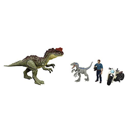 Jurassic World HLP79 - Dominion 3er Pack Figuren & Dinosaurier, Owen Grady...