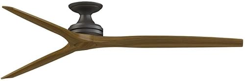 Miniatura 12 de Spitfire - Ventilador de techo de 3 aspas, 21.08 pulgadas de alto y 72 pulgadas de ancho, acabado negro, color blanco lavado 2-Blanco mate,Blanco