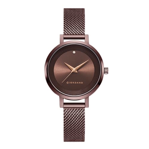 Giordano Fashionista Collection Stylish Analogue Watch for Women | Unique Design with Color Variant Mesh Metal strap | Ladies Wrist Watch to Compliment Your Look Ideal Gift for WomenтАЩs |Girls - GD4067