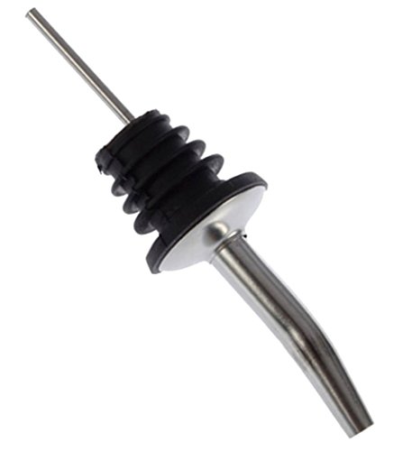 Stainless Steel Freeflow Pourer Spirit Pourer, Drinks Pourer, Oil Pourer, Bottle Pourer, Set of 12 Pourer