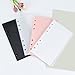 SEWACC Frosted Loose-Leaf Binder Pockets Set Plastic Envelopes for Cash Budgeting and Document Organization of Easy Access Binder Inserts