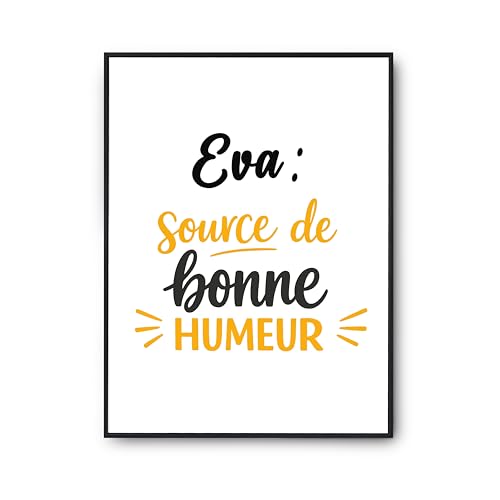 Affiche Eva source de bonne humeur - Poster décoration murale imprimé en France