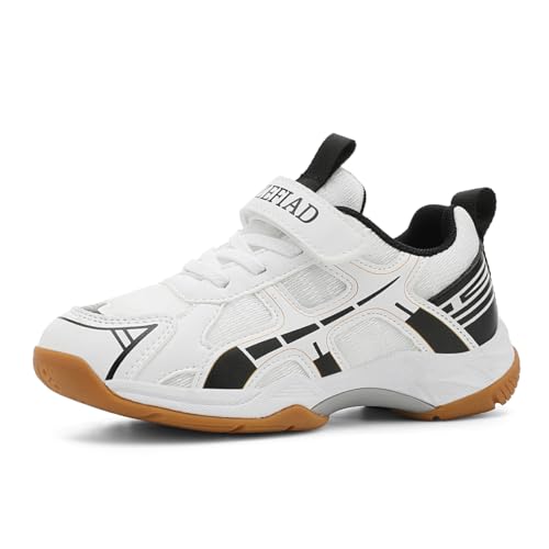 Ozefiad Boys Girls Badminton Shoes Kids Court Tennis Shoes...