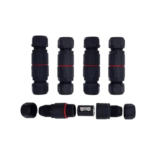 Connecteurs étanches IP68 M12 Lot de 5 raccordements en nylon sans soudure MN12-2