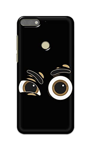Image of PRINTFIDAA Funky Expression of Cartoon Eyes Printed Designer Hard Back Case Cover for Honor 7C / Huawei Y7 Prime (2018) / Huawei Y7 (2018) / Nova 2 Lite -(SF) MVN1004