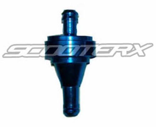 In-line Aluminum Fuel Filter - 1/4\" OD & .14\" ID - BLUE - Fits Scooters, Motorcycles, ATVs, Dirt Bikes, Go Karts, Dune Buggies, & More! [4021] - Thumbnail 5