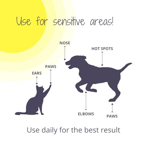 Noseprint LSF 50 Sonnenschutzbalsam für Haustiere 30 ml in Dose, feuchtigkeitsspendender Sonnenschutz für Hunde und Katzen, ungiftige Formel, Hundenasen- und Pfotenbalsam, Sonnencreme