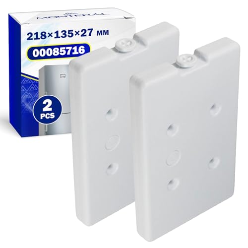 2 Piezas Bloques de Hielo 218x135x27mm para Frigorífico Congelador Hielos para Nevera Portatil con Código Original 00085716 para Bosch para Siemens - Garantía de 10 Años - MONTERAL
