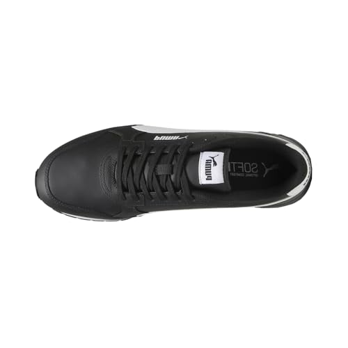 PUMA Mens St Runner V4 Leather Lace Up Sneakers Shoes Casual - Black4