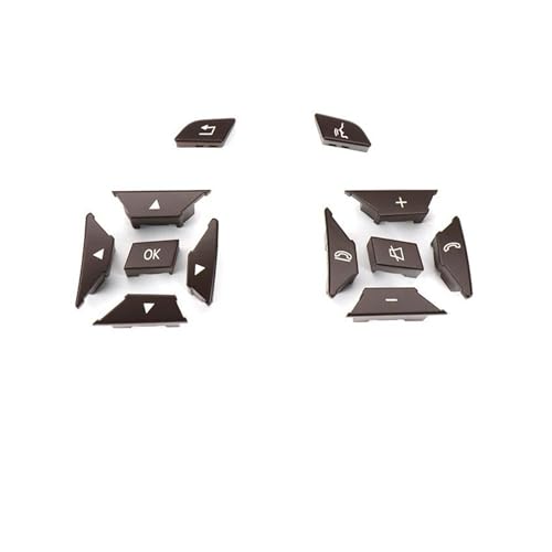 �V�[�g�J�o�[ �� CEA GLK �ɓK������ CLS�N���XW204 X204 W212 W218 W156 W176 W117 W172 W246�p�Ԃ̃X�e�A�����O�z�C�[�����j���[�R���g���[���X�C�b�`�{�^��(1 Pair Brown)