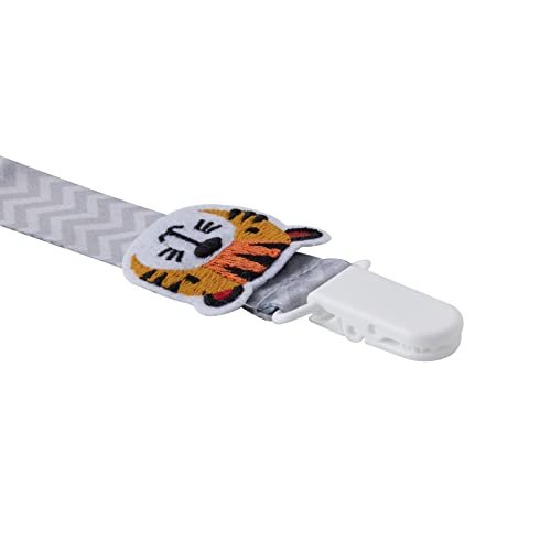 Clingo PRENDEDOR DE CHUPETA TIGRE CINZA