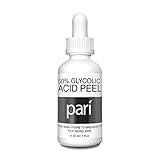 Pari Glycolic Acid 50% Peel Solution - Anti-Aging for Acne, Scars, Age Spot Reduction, Wrinkles, Fine lines, Freckles, Hyperpigmentation and Rejuvenate Skin - 1oz.