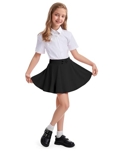 Image of BOOPH 2 Pack Girls Skirts Toddler Athletic Uniform Skorts with Pockets