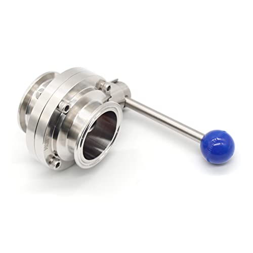 Vanne tri-clamp 76mm en acier inoxydable SS304 finition polie miroir et joint sanitaire - 6