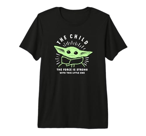 T-shirt Grogu The Mandalorian officiel en coton premium pour fan de Star Wars