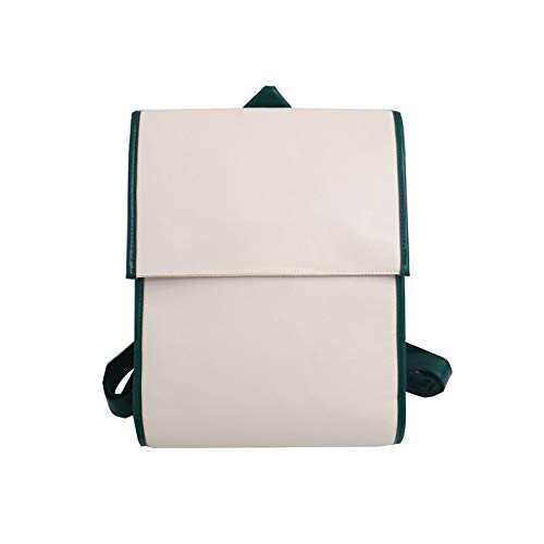 PU Mochila Moda Flip Multicapa Campus Middle School Estudiante Escolar Beige 36   10