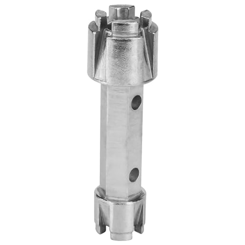 Walopola Clé à Double Extrémité pour Bonde et Vidange en Acier Inoxydable - Clé Forgée en Alliage Multifonction pour Toilette, Cuisine et Robinet Sanitaire
