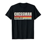 chessman retro chess player men boys dad marito padre padre maglietta