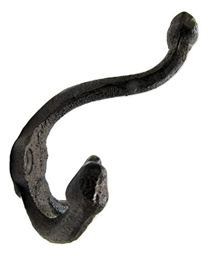 Bsa Cast Iron Coat Hat Hooks Small 4 Inch Set Of 4 Triple Hanger Rustic Vintage Style #TOP3
