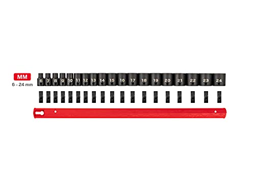 Image of TEKTON 3 /8 Inch Drive Impact Socket Set, 19-Piece | SID91106