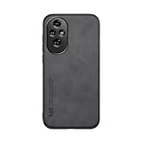 Kepuch Silklike Case Compatible for Honor 200 Pro - Magnetic Holder Built-in Metal Plate Cover Bumper - Black