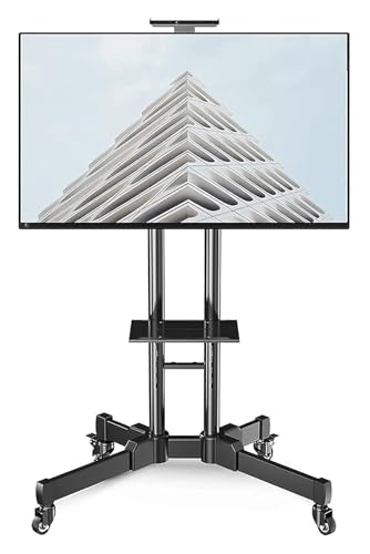 Soporte móvil para TV con ruedas y ajuste de altura miniatura 1