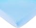 SheetWorld Fitted Cradle Sheet 18 x 36, 100% Cotton Jersey - Organic Baby Blue, Made in USA