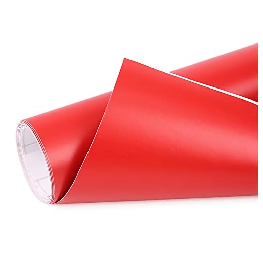 sourcing map Auto Folie Autofolie Aufkleber Universal Matt Rot Blasenfrei Selbstklebend Schutzfolie 152cm x 30cm
