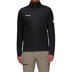 Mammut Ultimate VII SO Chaqueta Hombre negro XL: Resistente al viento, robusto y utilizable durante todo el año, exclusivo material de Gore-Tex Infinium de 3 capas Agradable tejido elástico en 4 direcciones Parte delantera y trasera de tela de poliéster 100 % reciclado Parte trasera de tela con est...
