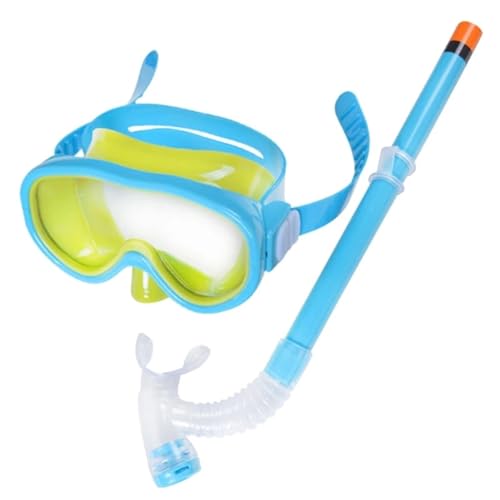 DGOINGPI Buceo Kit de de Buceo Kit de Snorkel para niños, Gafas de natación para niños, máscaras, Kit de Snorkel, Juego de Gafas de Snorkel para Buceo(Lake Blue)