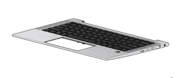 Top Cover HP W126677245 Pièce Châssis Clavier Rétroéclairé Ukraine pour Réparation PC Portable