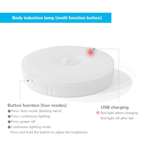 Lampe de nuit rechargeable USB à intensité variable pour éclairage meuble - 7