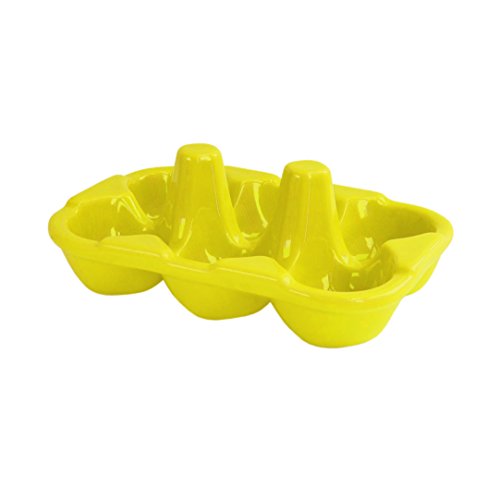 American Atelier Ceramic Egg Crate, Yellow