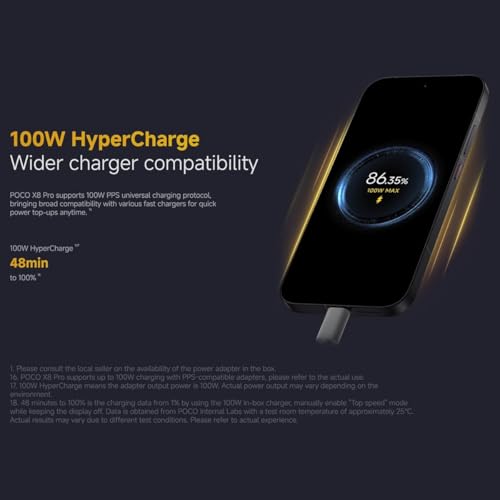 Image of POCO X8 Pro 5G (Black, 8GB RAM), (256GB Storage)