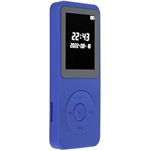 MP3 Player, 1.77in LCD Screen Bluetooth 5.0 Kids Music Player, Built in Speaker Portable HiFi Music Player with FM Radio, E Book Reader, Picture Viewer, Video, Recorder Dark Blue