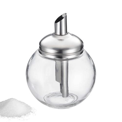 Westmark Dispensador de azúcar, Capacidad: 250 ml, Vidrio/acero inoxidable, Rome, 65442260