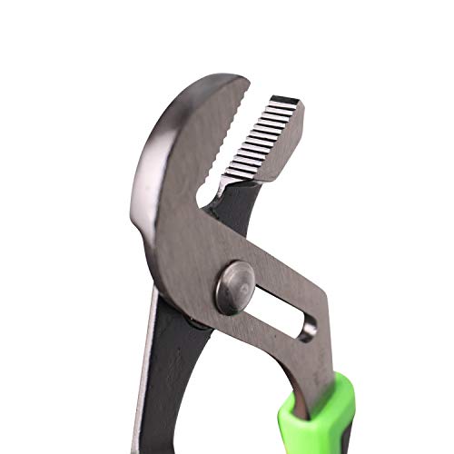 Hilmor 10" Tongue & Groove Plier With Rubber Handle Grip, Black & Green, Gjp10 1885367 #TOP4
