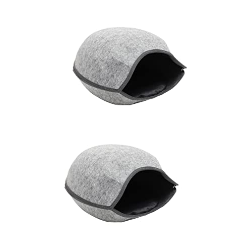 Mipcase 2 Peças Capuz Resistentes Ao Desgaste Práticos Filhotes De Estimação Concha Barraca Quente D